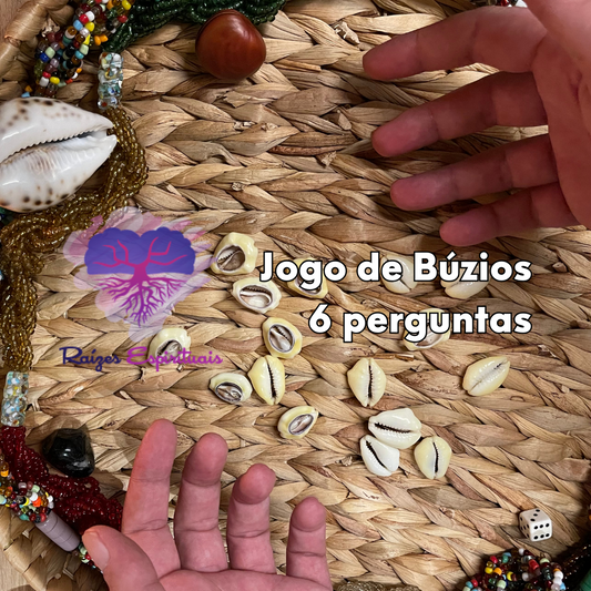 Jogo de Búzios com 6 perguntas